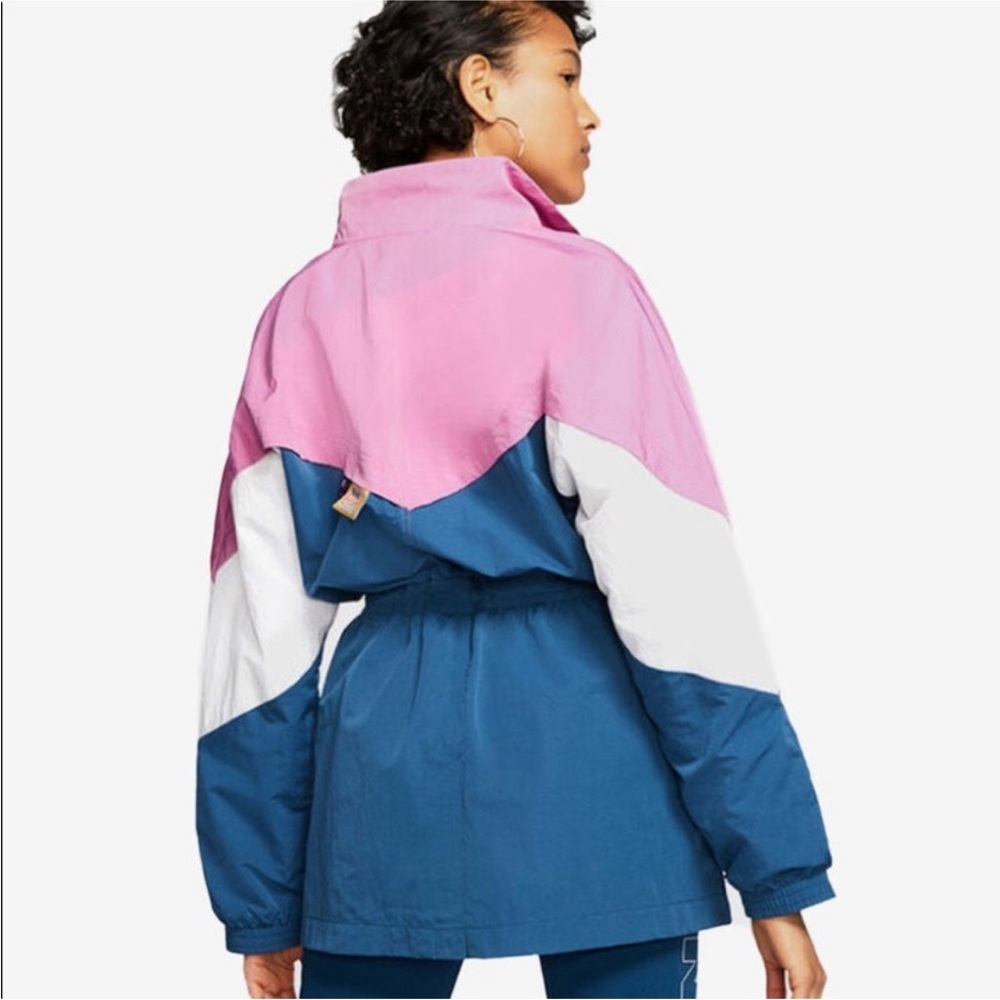 Nike Icon Clash Windbreaker/ Track Jacket/Tie-Waist/Hooded/Long Length/ - Picture 5 of 12